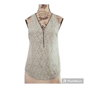 Smart Set Lace Blouse with Zipper